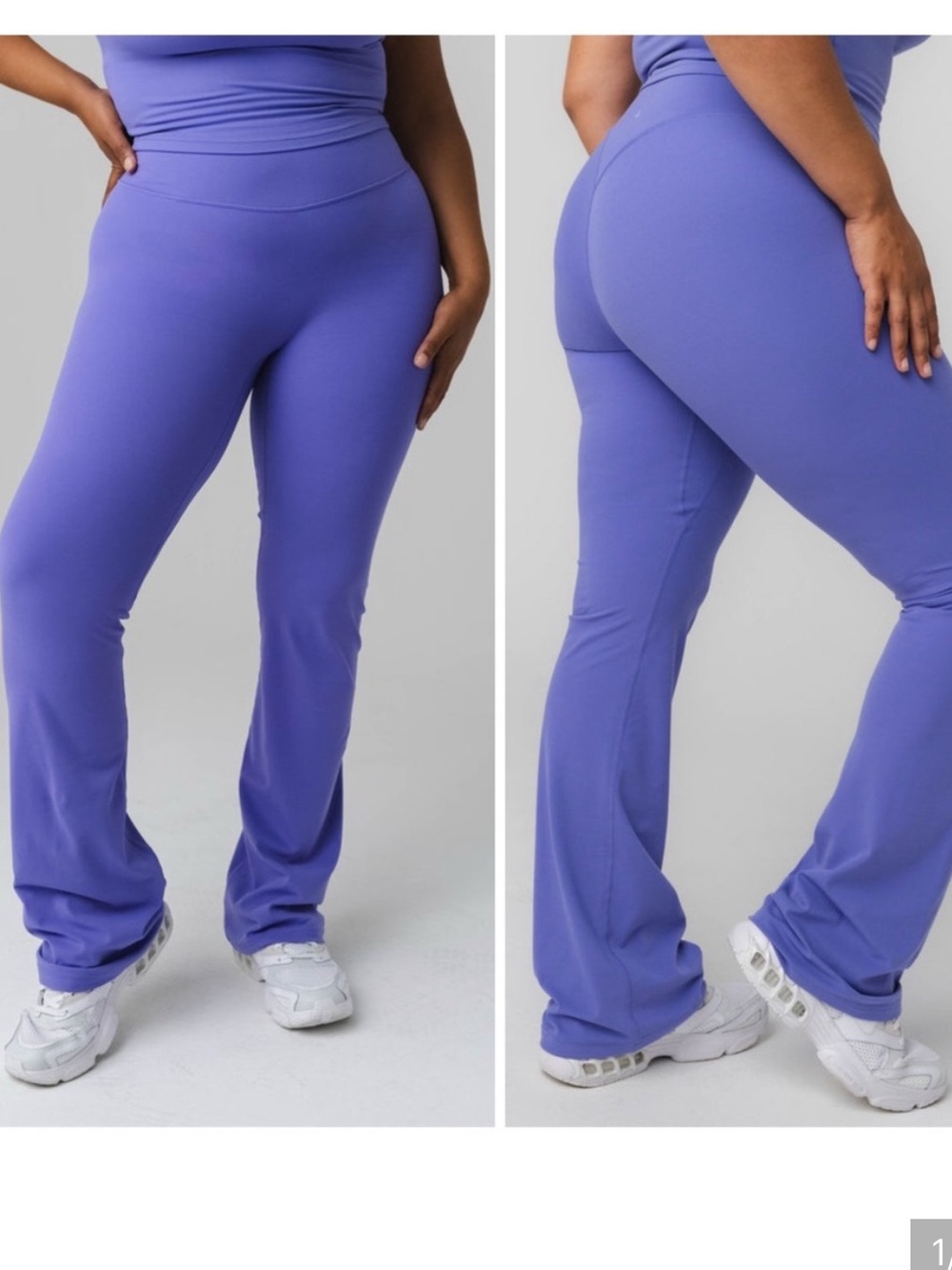 Vitality Balance Athletica Blueberry Blue Cloud II Bootcut Trousers Size Small